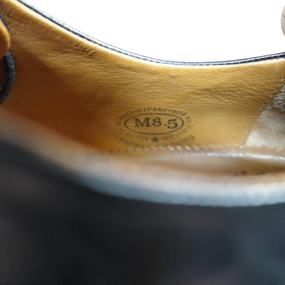 John Fluevog Shoes 8.5 Black The Gateways Cap Toe Oxford Lace - Picture 8 of 11